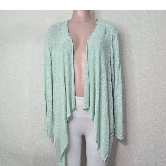 torrid Sweaters - Torrid Open Cardigan Drape Front Sweater Lightweight Mint Green